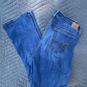 American Eagle Outfitters Blue Flare & Wide Leg Jeans